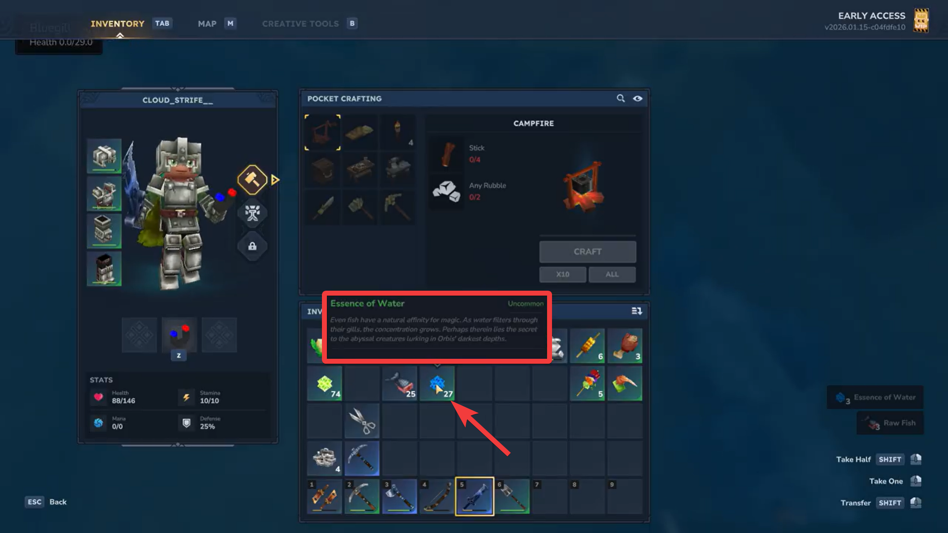 Essence of water in Hytale (Image credit: Hypixel Studios / Via: Chimera Gaming)