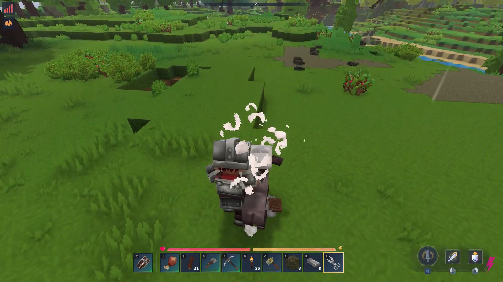  Use the Shears on the sheep to obtain wool. Image credits: Hypixel Studios / YouTube: Answer ASAP