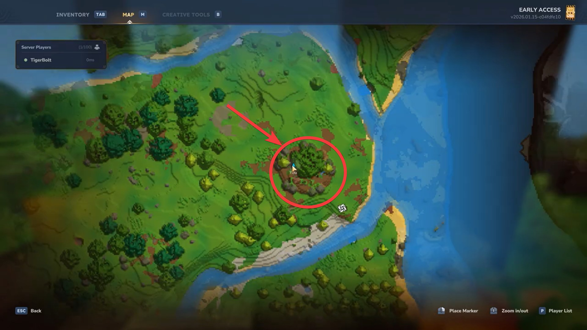 Kweebec Village on Map Hytale (Image credit: Hypixel Studios / Via: YouTube - TigerBolt)