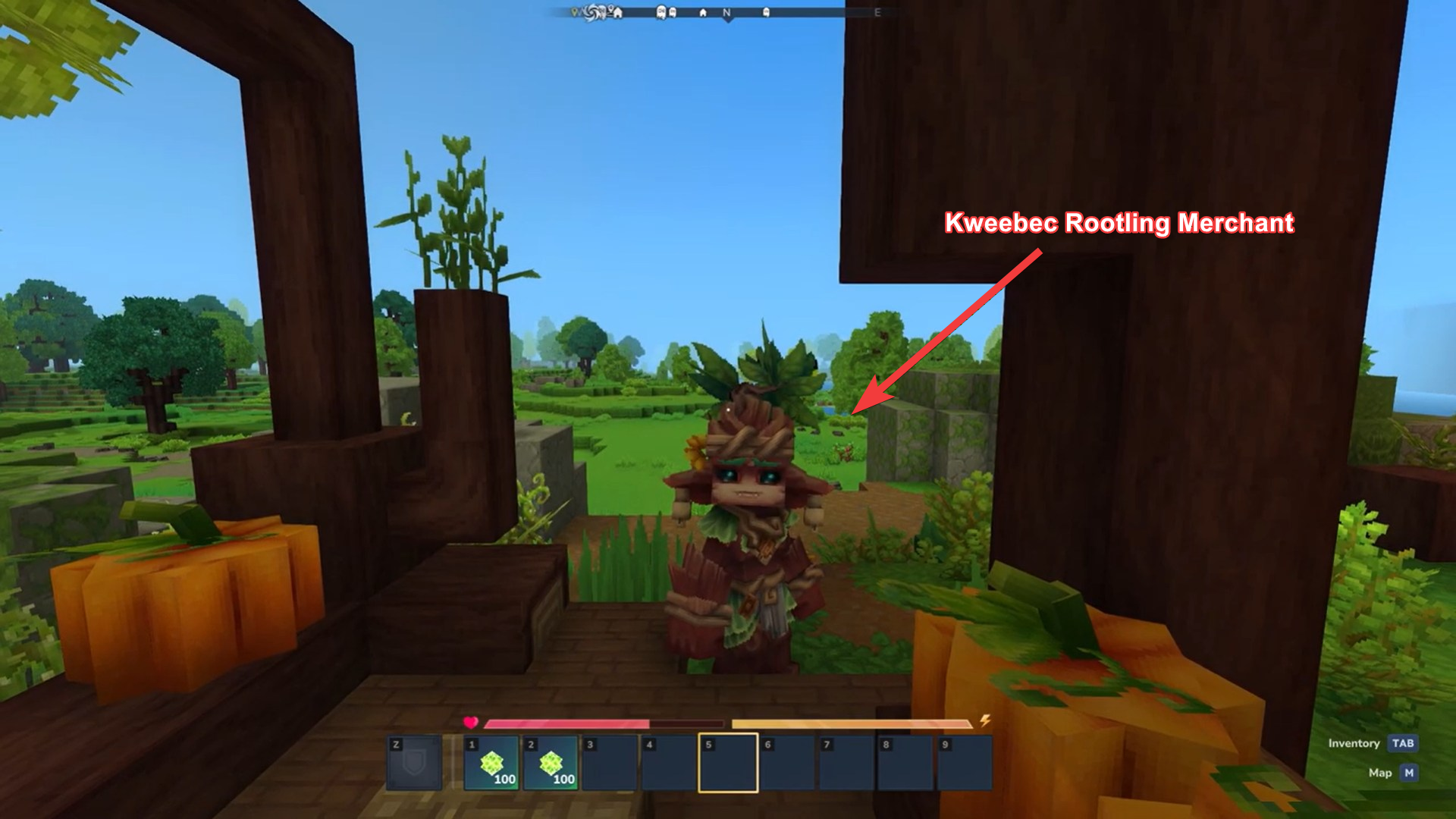 Rootling Merchant in Hytale (Image credit: Hypixel Studios / Via: YouTube - TigerBolt)