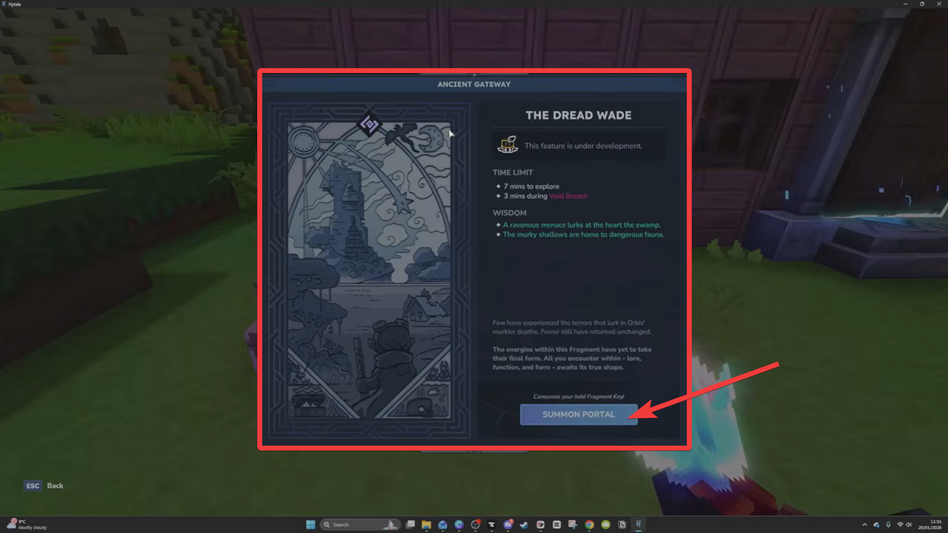 Dread Wade dimension in Hytale (Image credit: Hypixel Studios / Via: YouTube - Javiherobrine)
