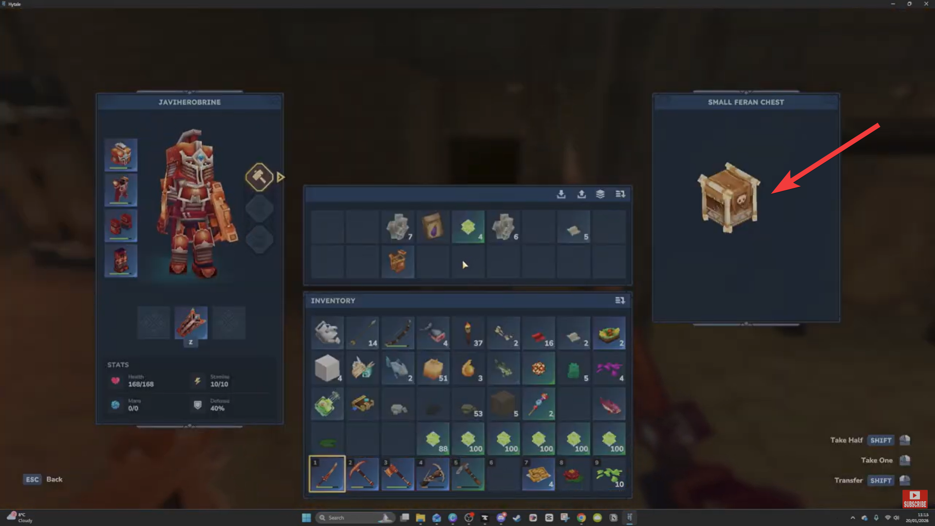 Feran chest in Windrider Valley (Image credit: Hypixel Studios / Via: YouTube - Javiherobrine)