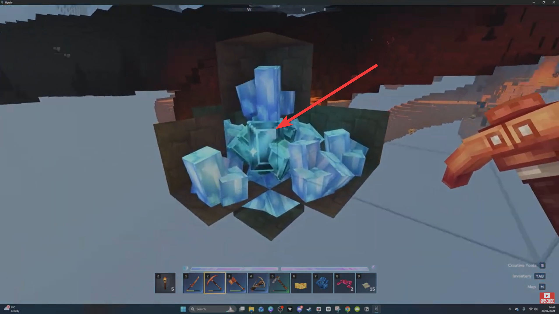 Zephyr in Hytale (Image credit: Hypixel Studios / Via: YouTube - Javiherobrine)