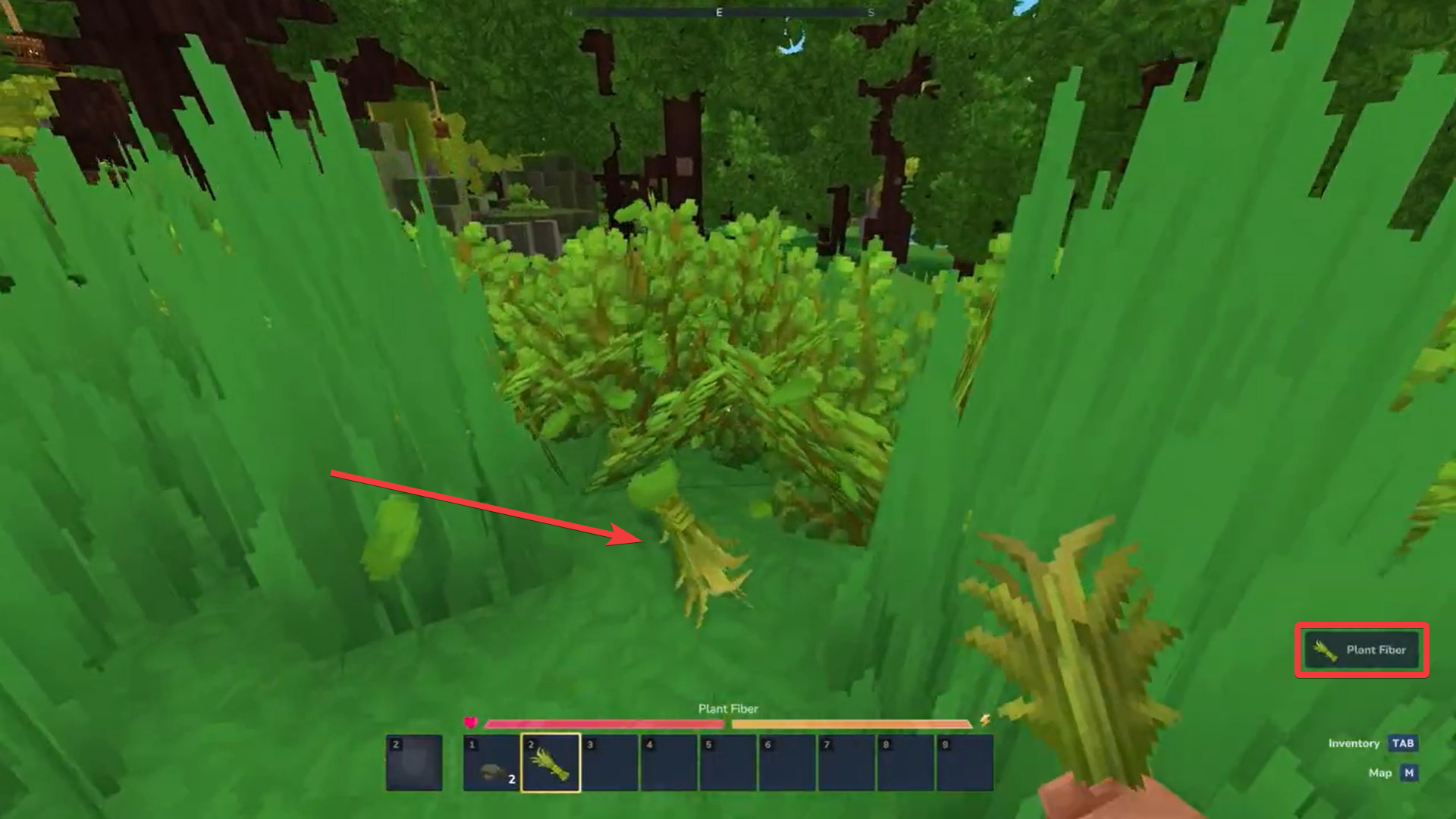 Get plant fiber (Image credit: Hypixel Studios / Via: YouTube - TigerBolt)