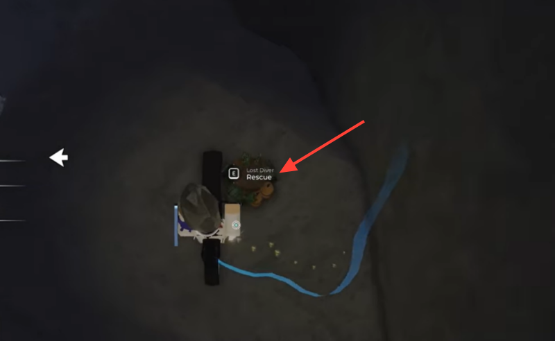 Locate the lost diver (Image credit: Fisch Roblox / Via: YouTube - DYOGRINDS)